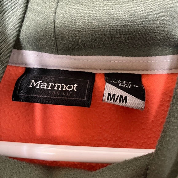 Marmot Pullover Sweater Sz M Cowl Neck Outdoors Hiking Pockets‎ With Colorblock - Picture 2 of 9